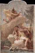 TIEPOLO, Giovanni Domenico Mercury Appearing to Aeneas oil painting